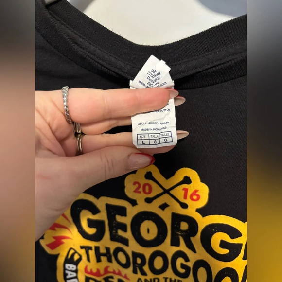 2016 George Thorogood and the Destroyers Tour T-Shirt | Size L - Picture 3 of 4